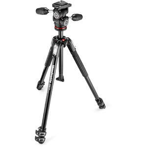 Manfrotto Aluminium-trebensstativ MK190X3-3W1 med 3-vägs huvud